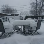Snowy Deck Furniture