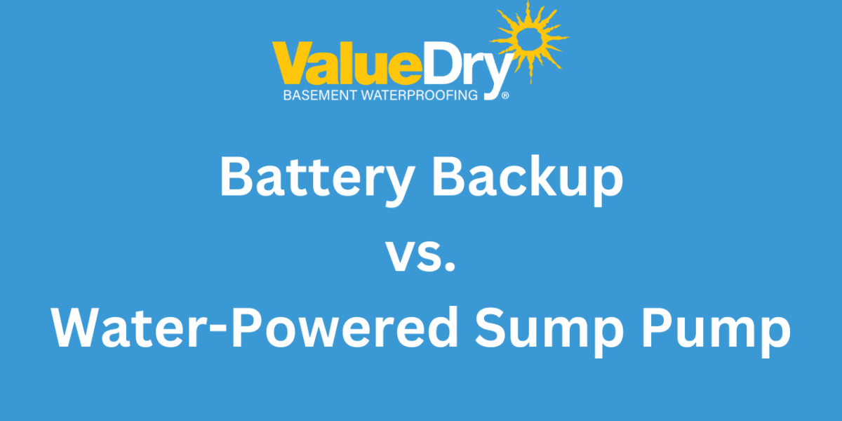 Battery Backup vs. Water-Powered Sump Pump