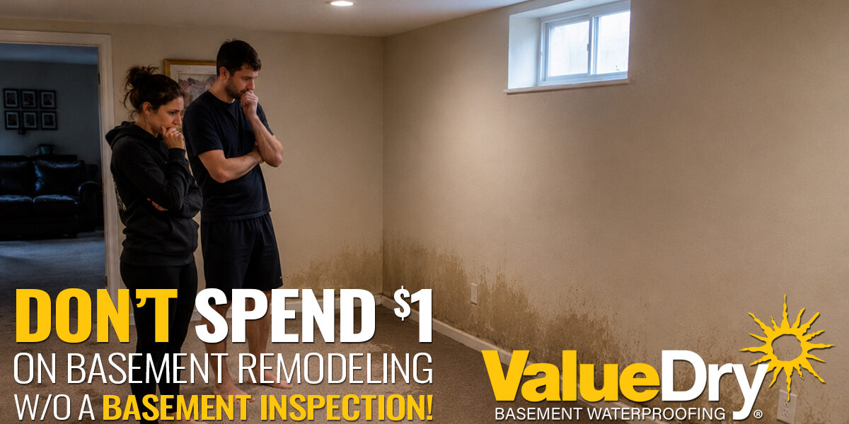 Dont Spend 1 on Basement Remodeling Without a Basement Inspection