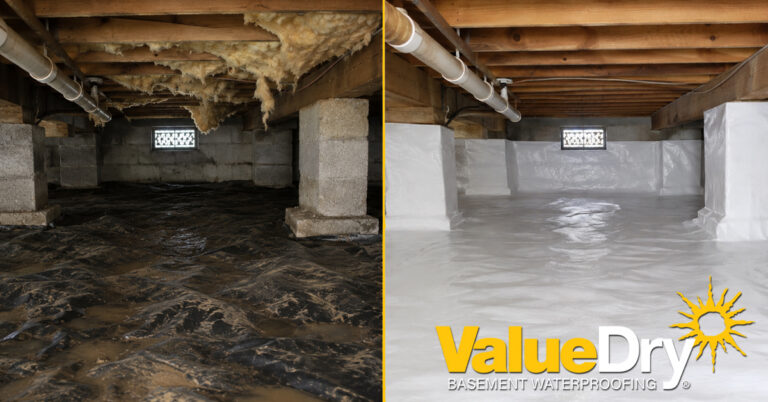 Vapor Barrier vs Crawl Space Encapsulation - Value Dry Basement ...